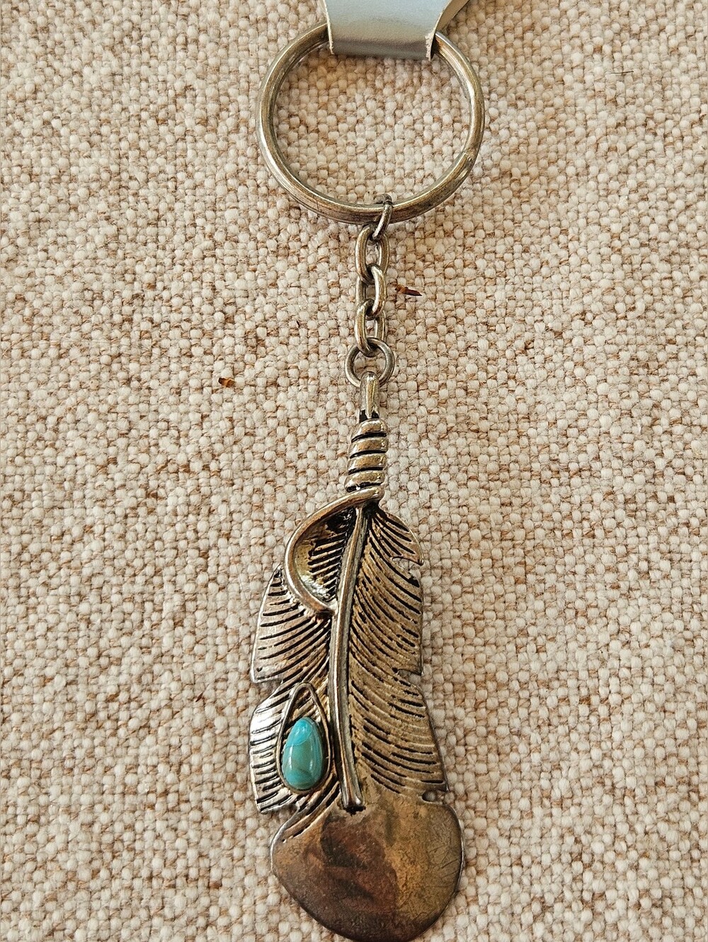 After Thoughts Feather Keychain